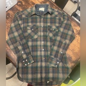 Vintage 100% Virgin Wool Pendleton Western Shirt